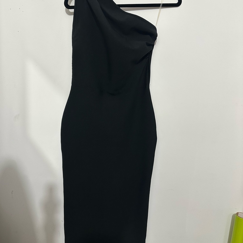 ASOS Elegant Black One-Shoulder Dress
